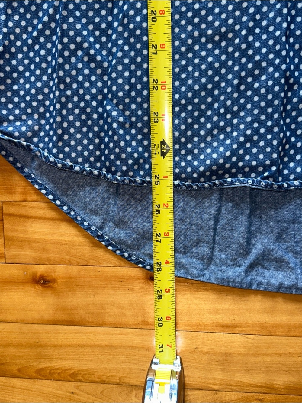 Westbound 100% Cotton Polka Dot Popover Tunic Shirt Blue White Women’s XL - Picture 10 of 11